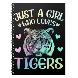 Caderno Espiral Apenas Uma Menina Que Ama Tigres