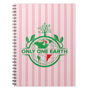 Caderno Espiral Apenas Uma Terra. Vamos nos unir para salvar o amb