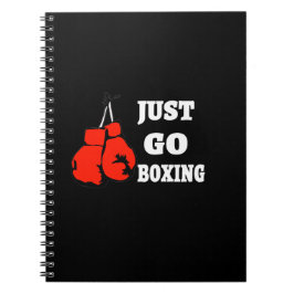 Caderno Espiral Apenas vá in a box | Os melhores presentes de boxe