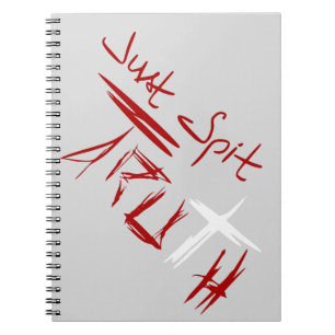 Caderno Espiral Apenas verdade do cuspe