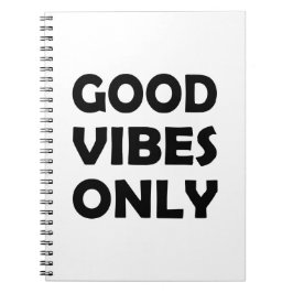 Caderno Espiral Apenas Vibes Positivas | Sempre Uplifando
