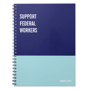 Caderno Espiral Apoio a funcionários federais, federais, funcionár