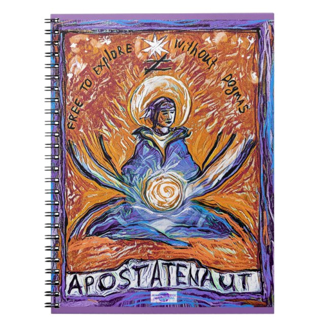 Caderno Espiral Apostatenaut - explorar sem dogmas (Frente)