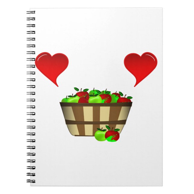 Caderno Espiral Apple Basket Love (Frente)