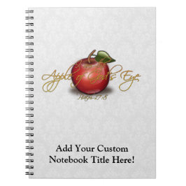 Caderno Espiral Apple do olho do deus, cristão