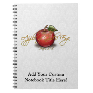 Caderno Espiral Apple do olho do deus, cristão