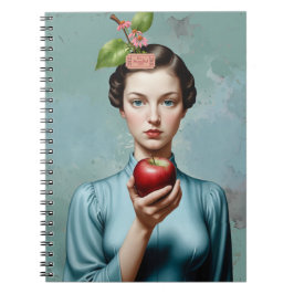 Caderno Espiral Apple Lady Portrait It's A Beautiful Life Notebook
