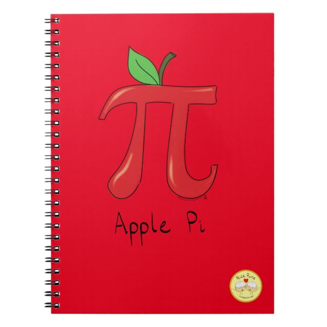 Caderno Espiral Apple Pi Day Maastricht Professora Engraçado (Frente)