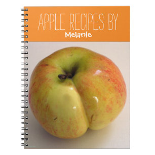 Caderno Espiral Apple Recebe Notebook de cozinhar Personalizado