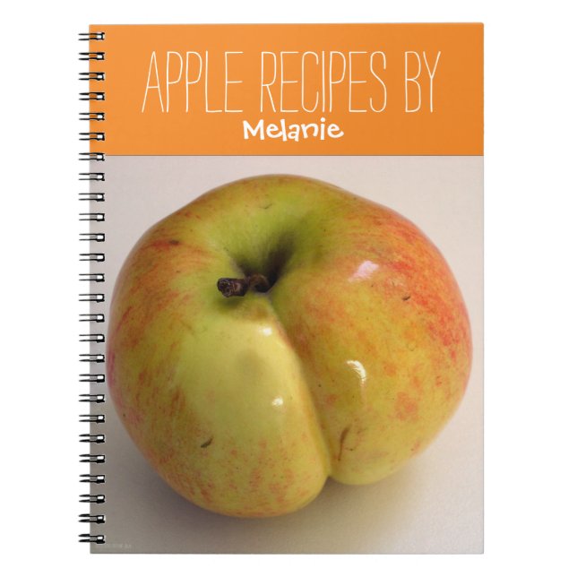 Caderno Espiral Apple Recebe Notebook de cozinhar Personalizado (Frente)