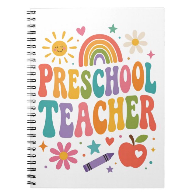 Caderno Espiral Apreciação de Professores de Pré-Escola (Frente)