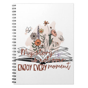 Caderno Espiral Aprecie cada momento, mensagem positiva