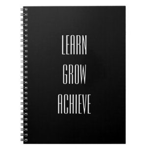 Caderno Espiral Aprenda, cresça, alcance receitas simples para se