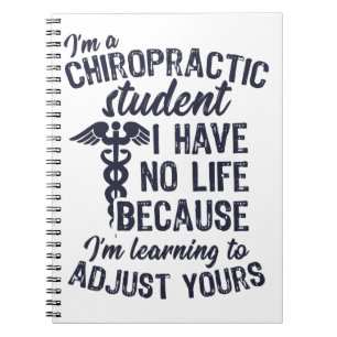 Caderno Espiral Aprendendo a ajustar sua vida, Chiropractor