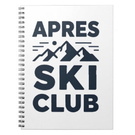Caderno Espiral Apres Ski Club Logotipo da Montanha - Inverno Masc