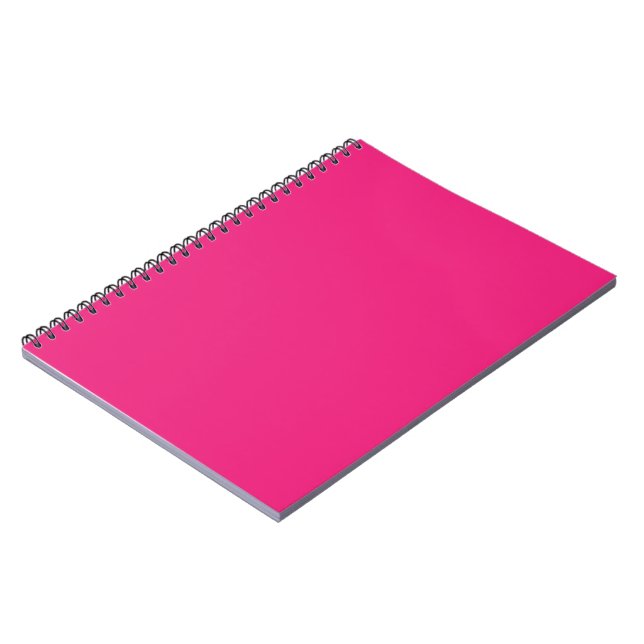 Caderno Espiral Aprimore seu Design com fundo rosa (Left Side)