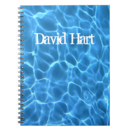 Caderno Espiral Aqua Blue Swimming Pool Photo