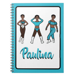 Caderno Espiral Aqua, dançarino de tripla, nº 1