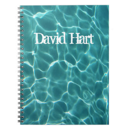 Caderno Espiral Aqua Green Swimming Pool Photo