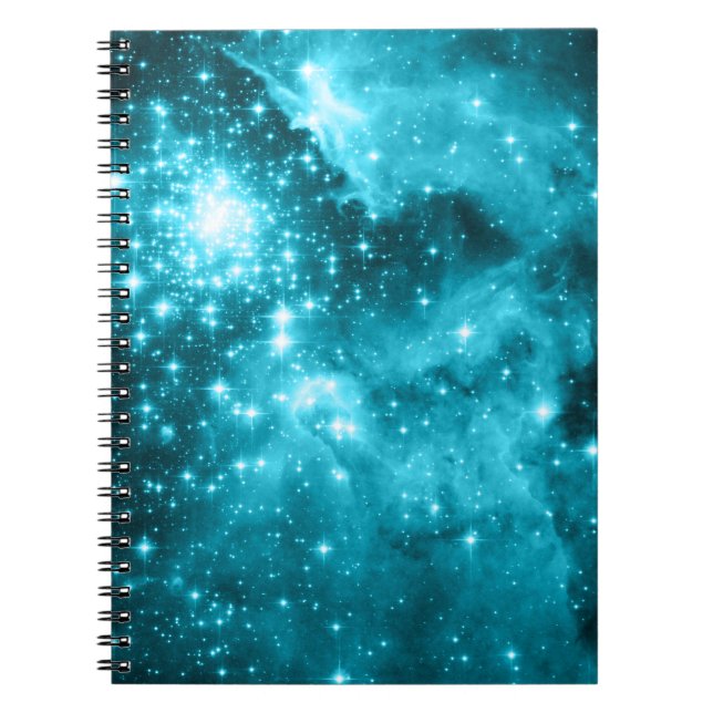 Caderno Espiral Aqua Stars (Frente)
