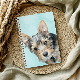 Caderno Espiral Aqua Watercolor Pet Photo