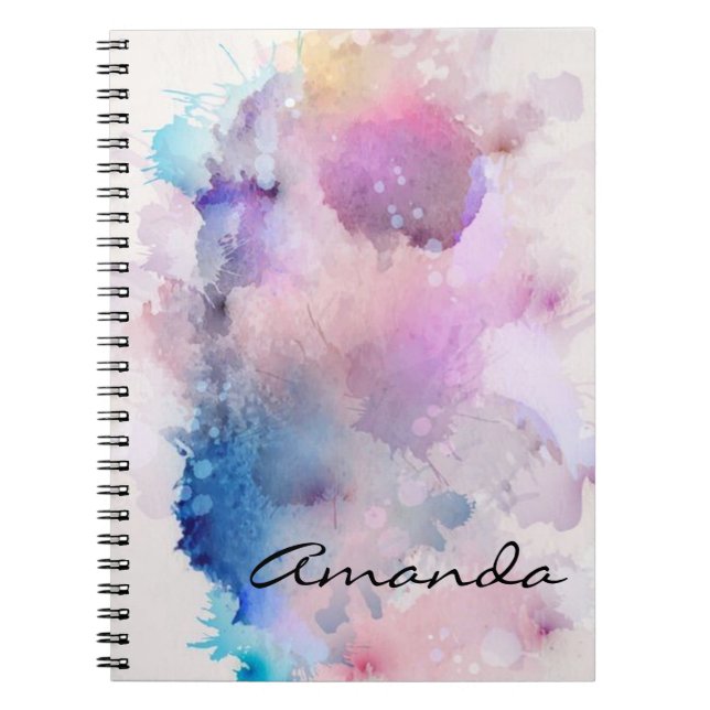Caderno Espiral Aquarela (Frente)
