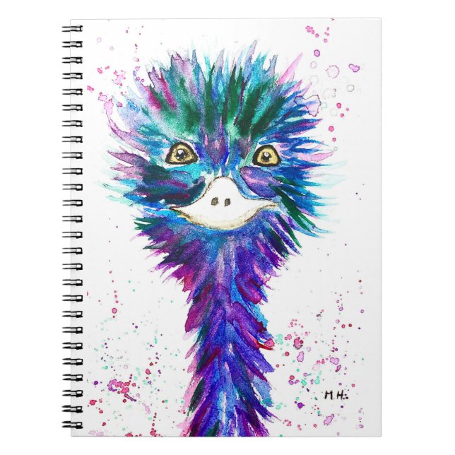 Caderno Espiral Aquarela emu (Frente)