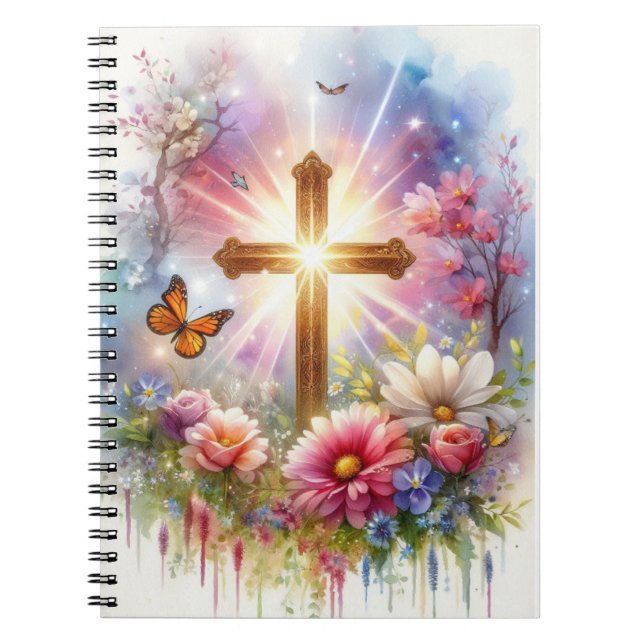 Caderno Espiral Aquarela Jesus (Frente)