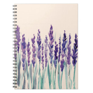 Caderno Espiral Aquarela lavandante francesa