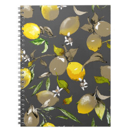 Caderno Espiral Aquarela limões 35