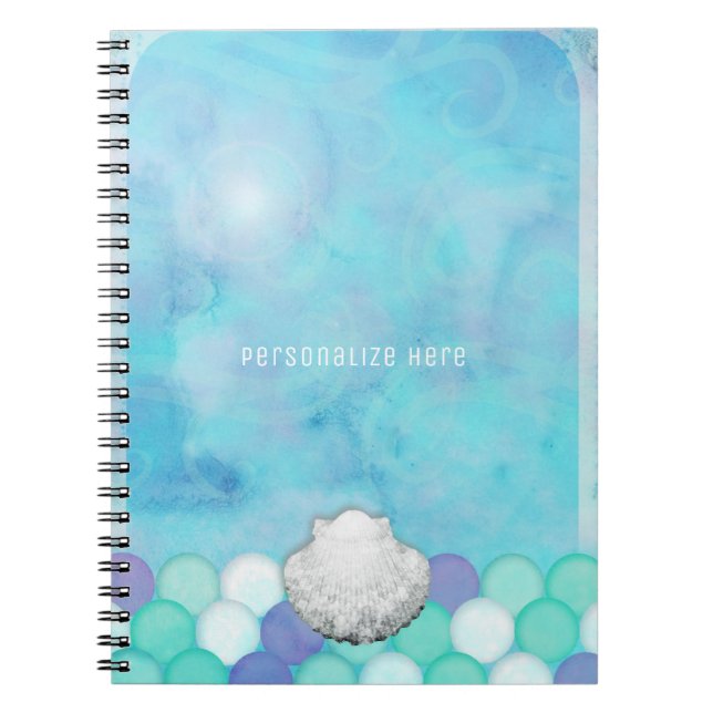 Caderno Espiral Aquarela Scalid Escala Oceânica Personalizada (Frente)