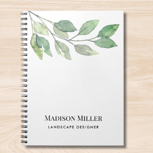 Caderno Espiral Aquarela Verdejante