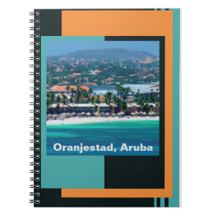 Caderno Espiral Aquarelas de Oranjestad, Aruba