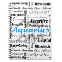 Aquarius Zodiac Astrology Traços Colagem