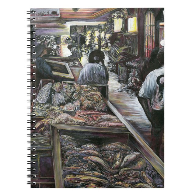 Caderno Espiral Aquático, ainda beijado com o Vento do Deserto, Je (Frente)