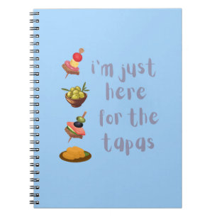 Caderno Espiral Aqui pelas Tapas