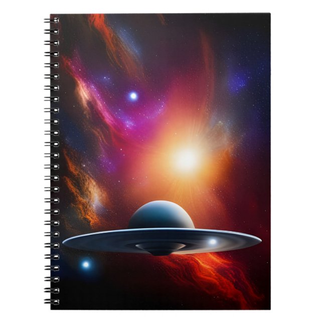 Caderno Espiral Aqui Vem Os Aliens (Frente)