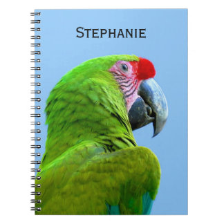 Caderno Espiral Ara Militaris Green Paprot