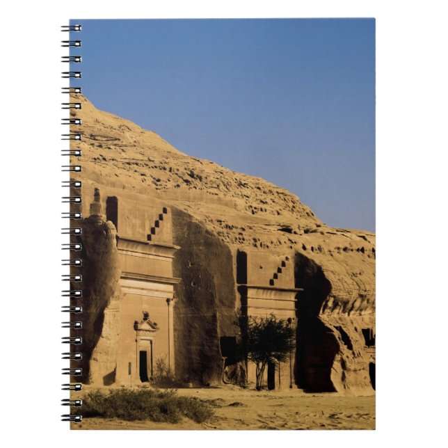 Caderno Espiral Arábia Saudita, local de Madain Saleh, 2 antigos (Frente)