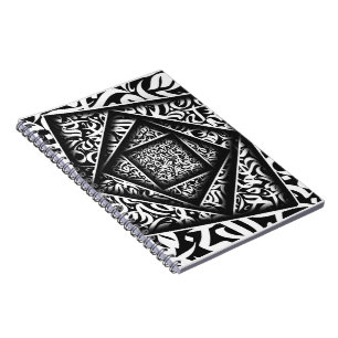 Caderno Espiral arábica Calliografia 3d