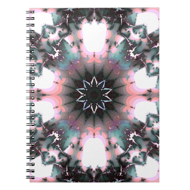 Caderno Espiral Aranha-de-inverno congelada gótica (Frente)