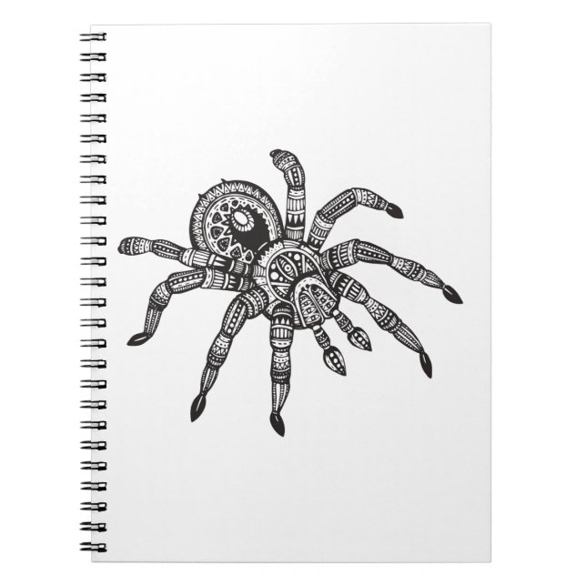 Caderno Espiral Aranha inspirada (Frente)