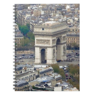 Caderno Espiral Arc de Triomphe Paris França