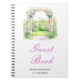 Caderno Espiral Arca de Casamento Floral primavera