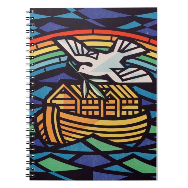 Caderno Espiral Arca de Noé com Espírito Santo (Frente)