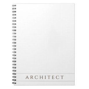 Caderno Espiral ARCHITECT 6.5x8.75 / Sepia