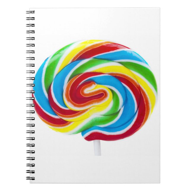 Caderno Espiral Arco Arco-Íris Lollipop (Frente)