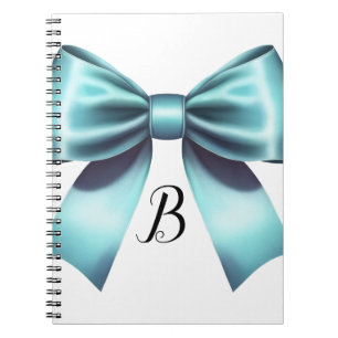 Caderno Espiral Arco Azul Turquesa Elegante Chuva de Noiva Casamen