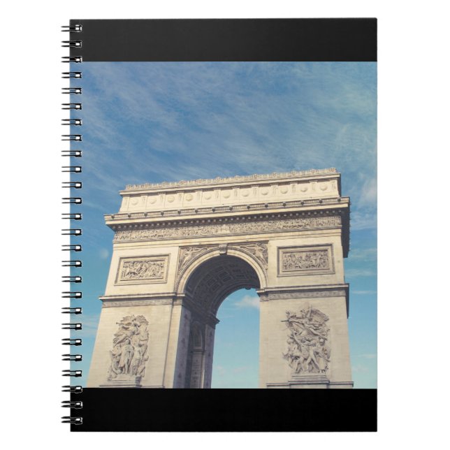 Caderno Espiral Arco do Triunfo Paris (Frente)