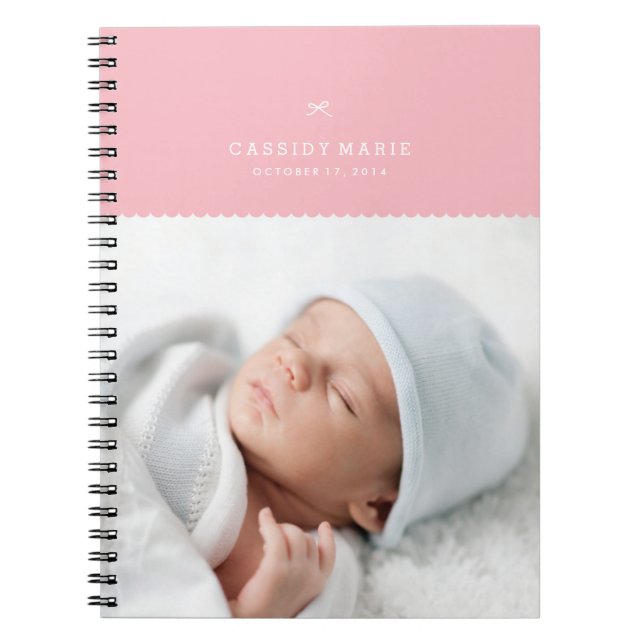 Caderno Espiral Arco e Diário Scallops - Bubblegum (Frente)